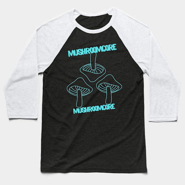 Mushroomcore Madness Baseball T-Shirt by NedisDesign